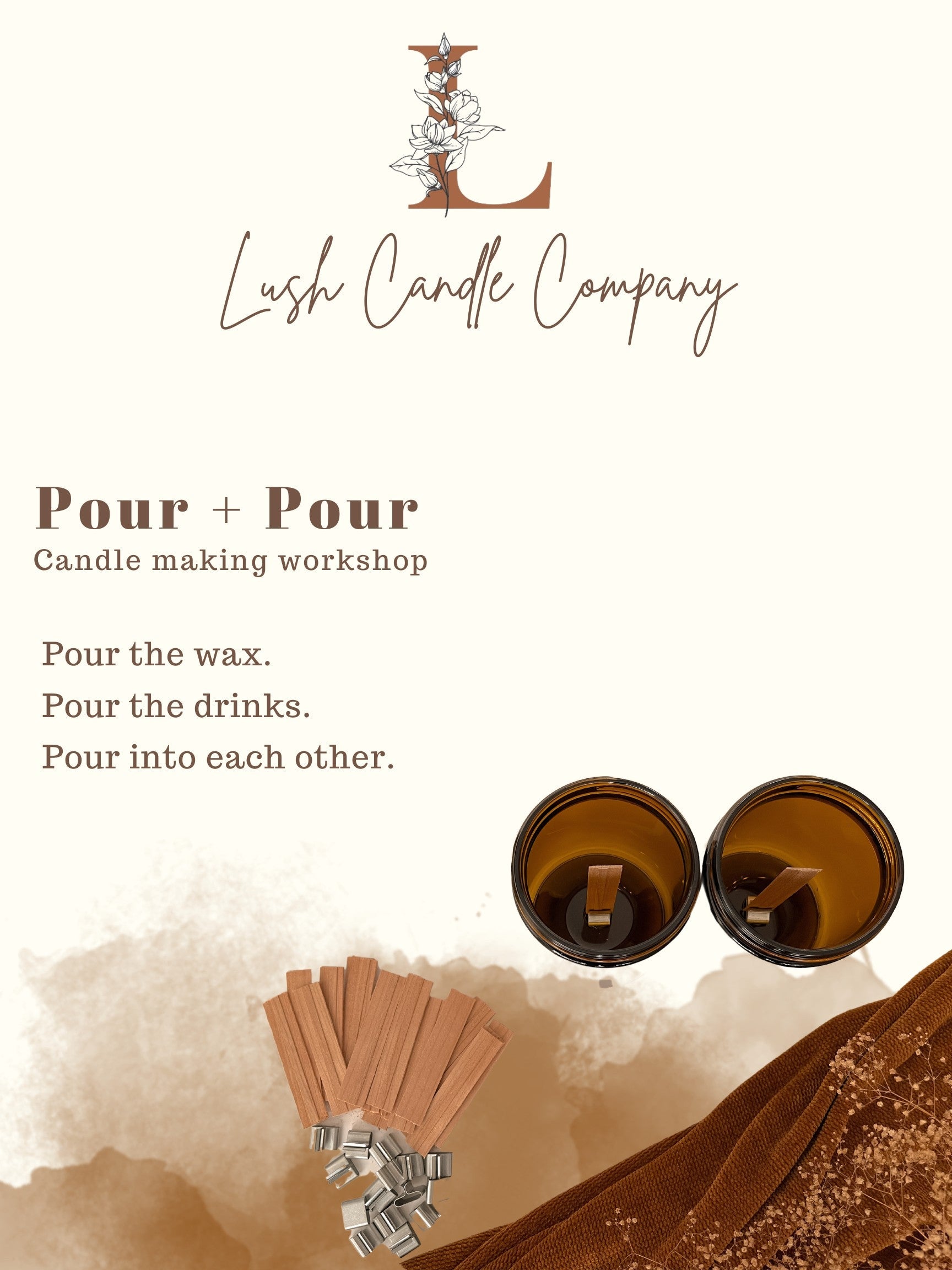 Pour + Pour — A Candle Making + Sip Experience
